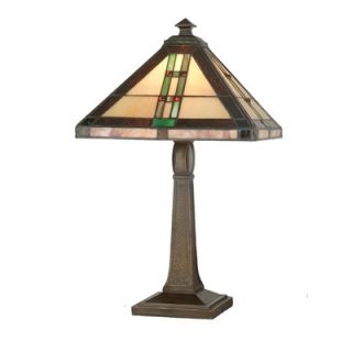 Dale Tiffany Mission One Light Table Lamp in Antique Brown