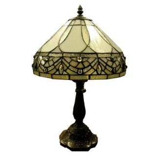Warehouse of Tiffany White Jewels Table Lamp   1150+MB06S GG