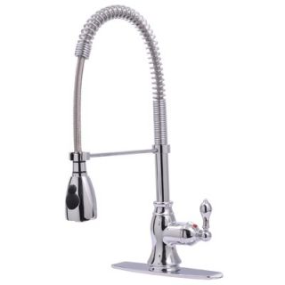 Ultra Faucets Single Handle Centerset Bar Faucet with Pull Down Spout
