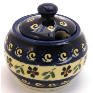 Polish Pottery 6 oz Sugar Bowl   Pattern 175A   729 175A