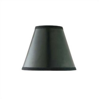 Lite Source Bell Paper Shade in Black w/ Gold Liner