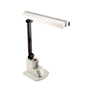 Flourescent Desk Lamp with/Electronic Ballast, Folding Shade, 15 1/2