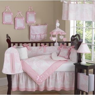 Sweet Jojo Designs Pink French Toile 9 Piece Crib Bedding Set