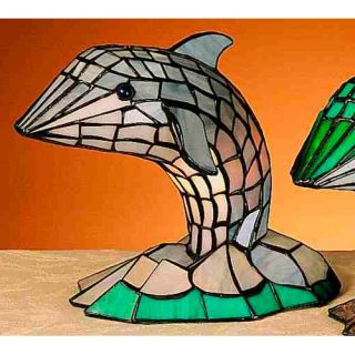 Tiffany Dolphin Gray Accent Lamp