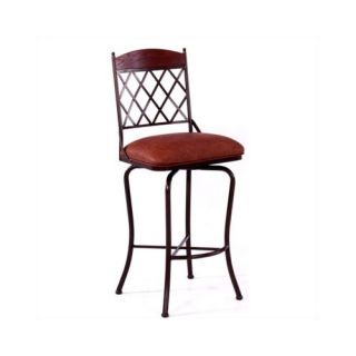 Pastel Furniture Magnolia Rust 26 Swivel Counter Stool w/ Arms in