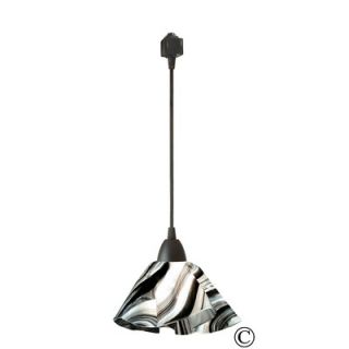 Jezebel Gallery Radiance Lily Track Lighting Pendant with Black and