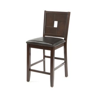 Alpine Furniture Lakeport Counter Height Pub Chair With Faux Leather
