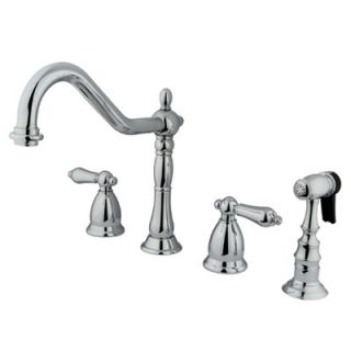 Elements of Design Heritage Double Handle Widespread Kitchen Faucet