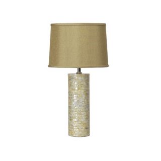 Mother of Pearl Cylindrical Table Lamp