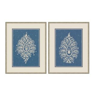Big Fish Art Paisley Wall Art Collection in Blue