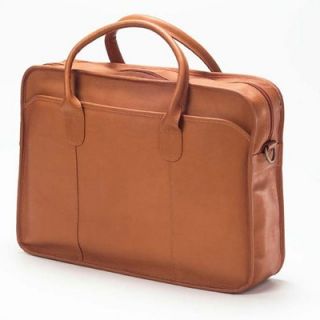 Clava Leather Vachetta Classic Top Handle Briefcase in Tan