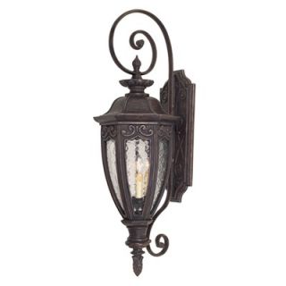 Savoy House Dehart Outdoor Wall Lantern in Bark and Gold   5 6522 52