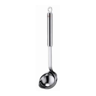 Stainless Steel 5.4 Ounce Ladle with Pouring Rim and Round Handle