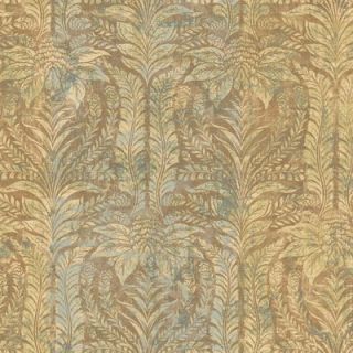 York Wallcoverings Tommy Bahama Palm Damask Unpasted Wallpaper
