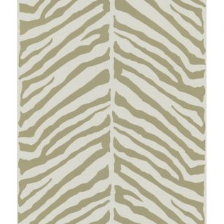 Echo Design Herringbone Tan Zebra Design Over with Tonal Cream Wall