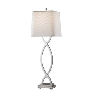 Feiss Carlin One Light Table Lamp in Polished Nickel