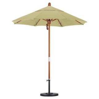 California Umbrella 7.5 Fiberglass Marenti Wood Market Umbrella