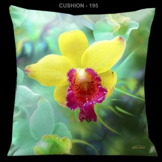 Lama Kasso Exotic Asia Yellow and Green 18 Square Pillow   195
