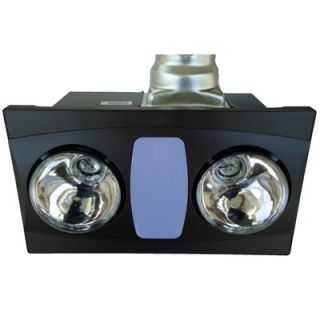Aero Pure Bathroom Two Bulb 80 CFM Heater / Quiet Fan / Light