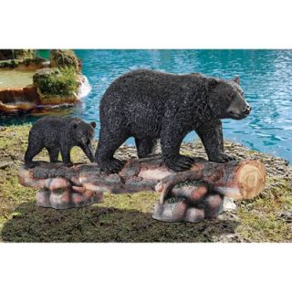 Design Toscano Mother Black Bear and Cub Grand Scale Animal Sculpture