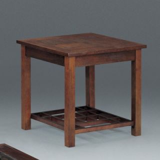 Somerton Enchantment End Table in Natural Walnut