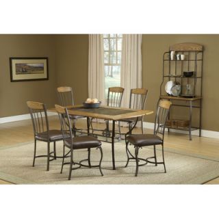 Hillsdale Lakeview Seven Piece Rectangular Dining Set with Wood