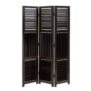 Woodland Imports Room Dividers Wood 3 Panel Screen