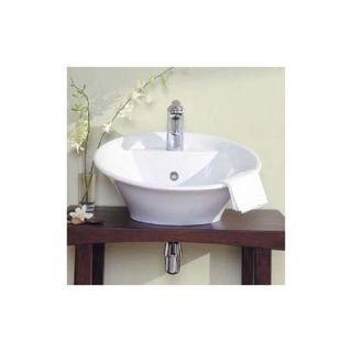 Porcher Crescendo Bathroom Vessel Sink in White   06381 00.001