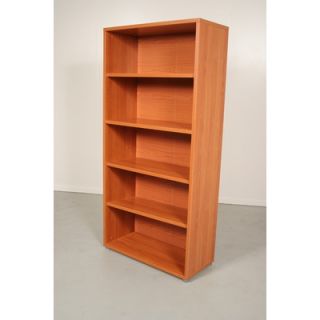 Tvilum Pierce Office Five Shelf Bookcase in Black Woodgrain