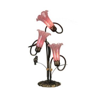 Warehouse of Tiffany Yellow Butterfly Accent Table Lamp   TN09218