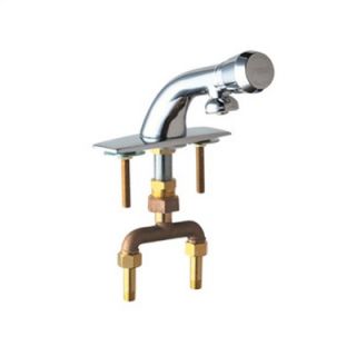 Chicago Faucets Single Hole Bathroom Faucet with Single Pump Handle