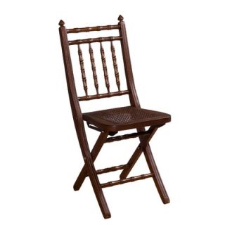 Hillsdale Clermont Folding Chair in Mahogany