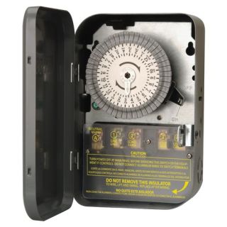 208/277V 40A DPST Indoor 24 Hour Mechanical Time Switch