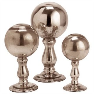 ARTERIORS Home Antique Mercury Glass Ball Finials (Set of 3)