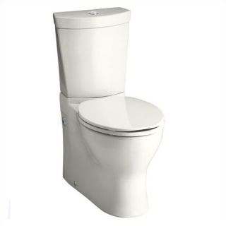  H2Option Siphonic Dual Flush Elongated Toilet in White   2887.216.020