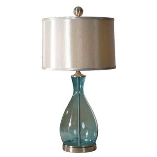 Uttermost Meena Clear Glass Blue Table Lamp