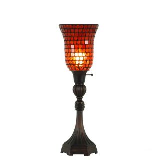 22.75 Resin Torchiere Table Lamp in Painted Antique Copper