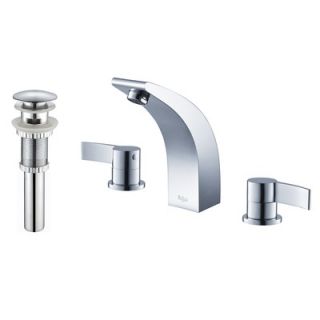 Kraus Bathroom Combos Widespread Waterfall Illusio Faucet with Double