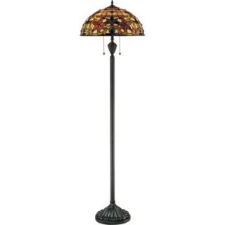 Quoizel Kami Tiffany Floor Lamp in Vintage Bronze