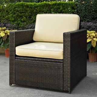 Crosley Palm Harbor Outdoor Wicker Deep Seating Chair with Cushion