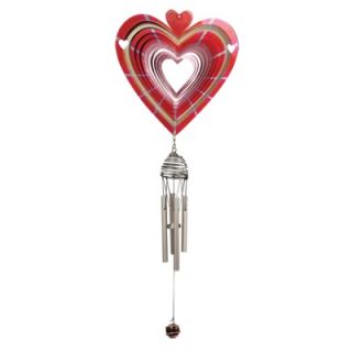 Iron Stop Designer Heart Wind Chime   DCH220 7