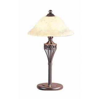 Lite Source Crown Table Lamp in Rust   LS 3357H