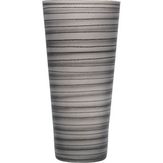 Straw Medium Vase in Black