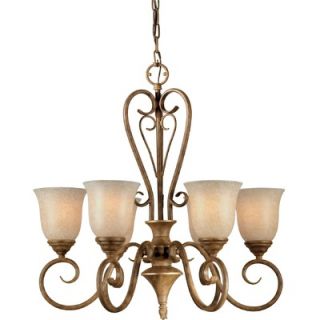 Forte Lighting 6 Light Chandelier with Mica Shade   2391 06 17
