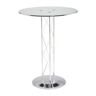 Eurostyle Trave 42 Dining Table with Chrome Finish   08020C
