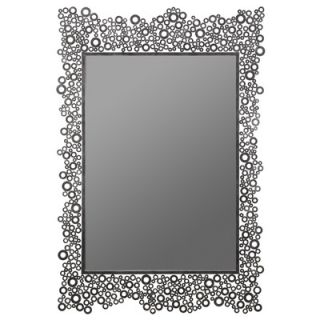 Cooper Classics Kate Wall Mirror in Distressed Dark Silver