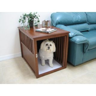 Crown Pet Products Pet Crate Table made with Eco Friendly Rubberwood