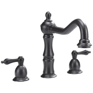 Widespread Bathroom Faucet with Double Metal Lever Handles
