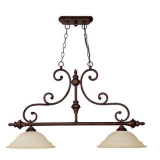 Capital Lighting Chandler Two Light Kitchen Island Light in Burnished