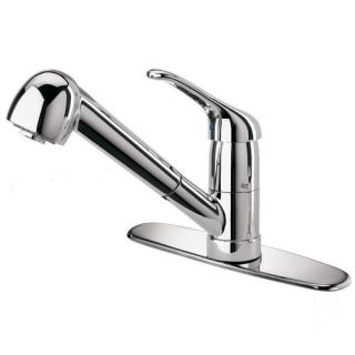 Fairfax Single Handle Single Hole Kitchen Sink Faucet with Pull out